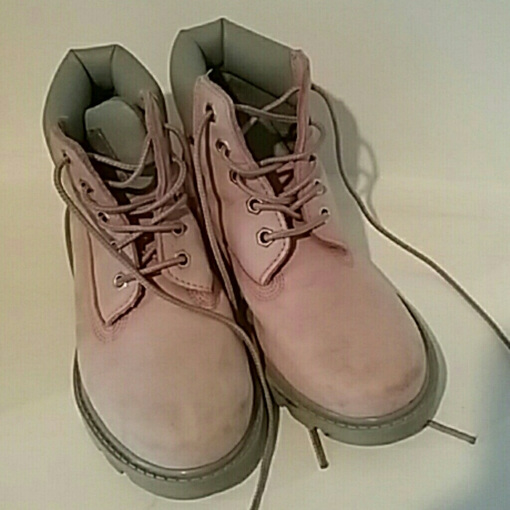 Timberland girls pink boots
